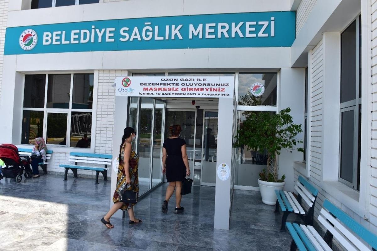 Belediye Tıp Merkezi girişine ozon odası