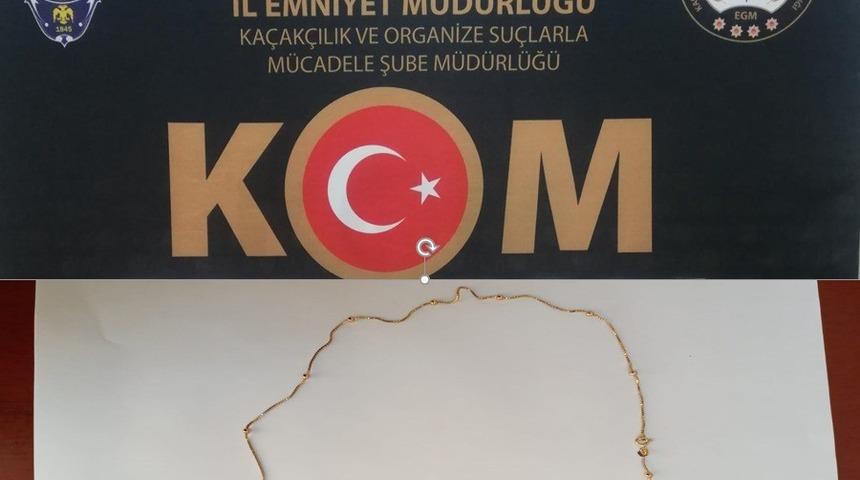 Sahte altın satmak isterken suçüstü yakalandı