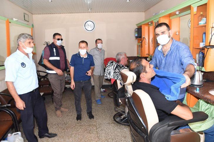 Zabıta ekiplerinden berber ve market denetimi G2