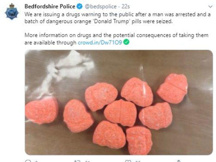 Trump'ı uyuşturucuların üzerine resmettiler G3