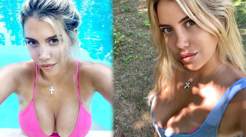 Tanga bikiniden vazge&ccedil;meyen Wanda Nara, takip&ccedil;isine ilgin&ccedil; bir yanıt verdi