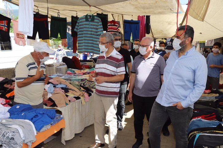 Payas’ta pazarlarda korona virüs denetimi G1