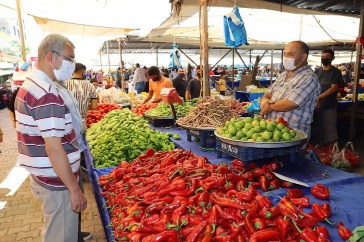 Payas’ta pazarlarda korona virüs denetimi G2