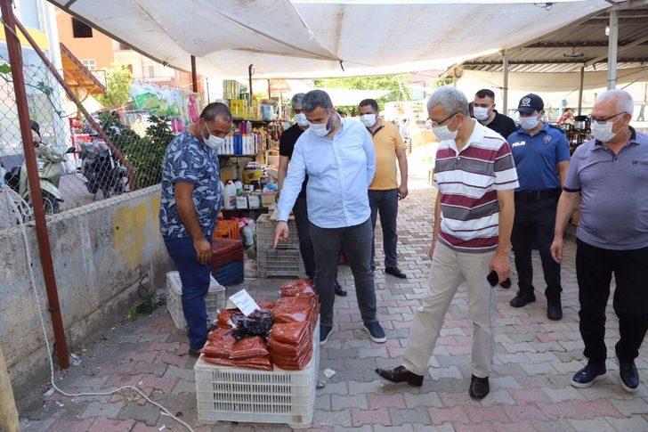 Payas’ta pazarlarda korona virüs denetimi G3