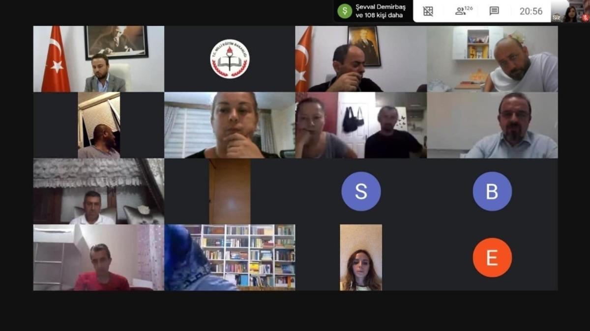 Velilerle online toplantı yapıldı