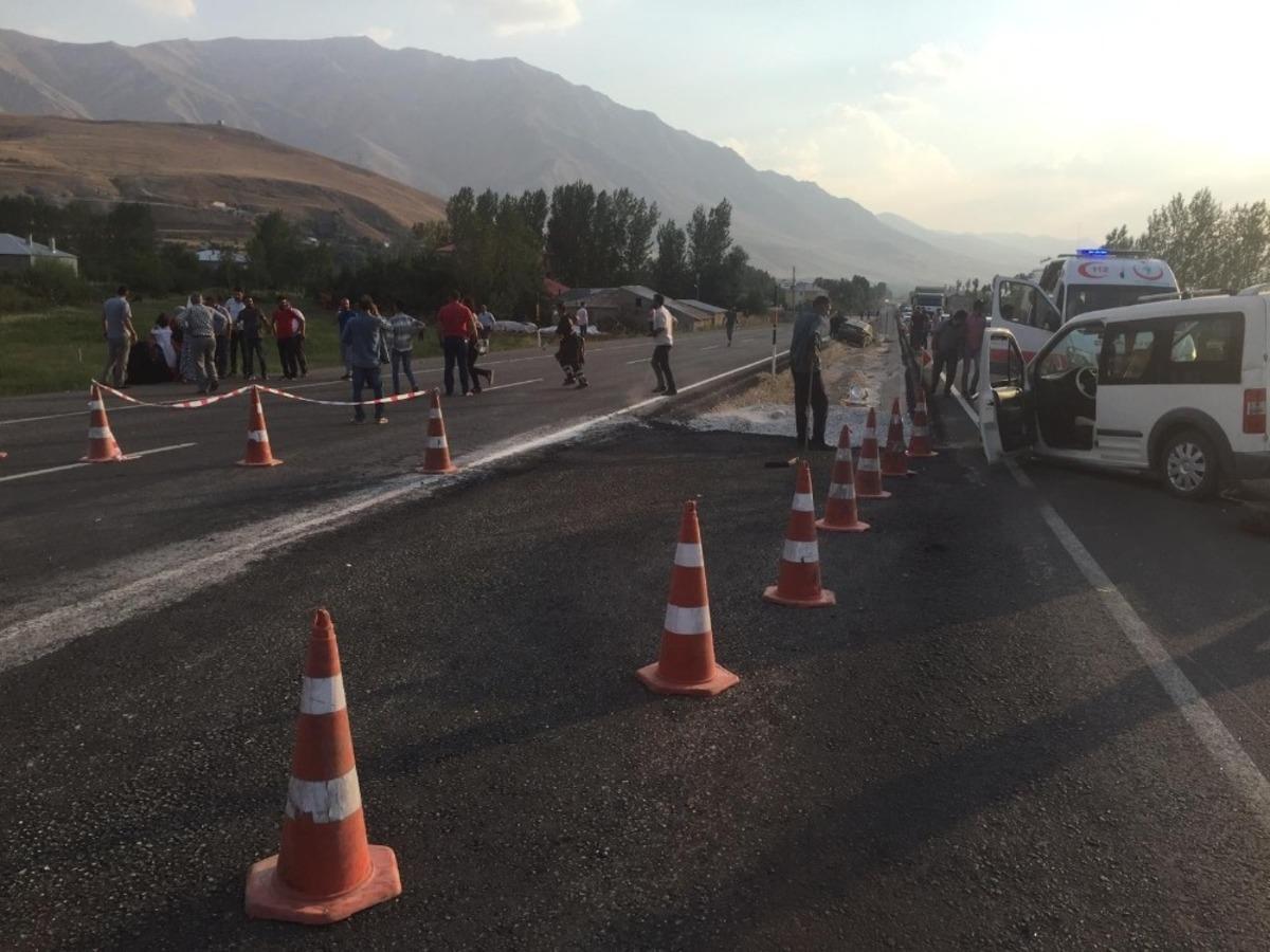 Van&rsquo;da trafik kazası, 6 yaralı