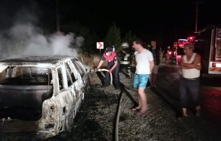 Otomobil tamamen yandı G2