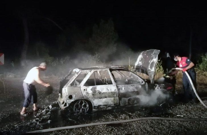Otomobil tamamen yandı G3