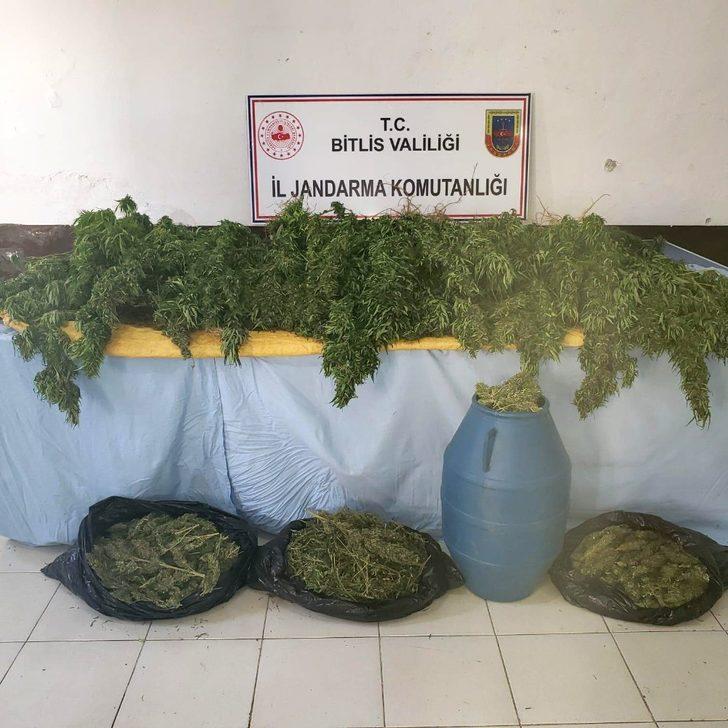 Bitlis’te 48 kilogram kubar esrar ve 2 bin 345 kök kenevir ele geçirildi G3