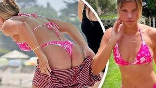 Sofia Richie plajda yakalandı! Tulumunu çıkarınca...