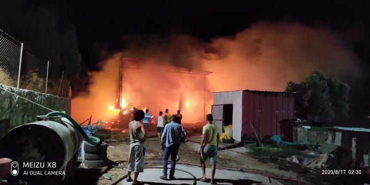 Gece yarısı meydana gelen samanlık yangını söndürüldü G1