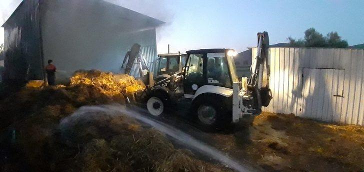 Gece yarısı meydana gelen samanlık yangını söndürüldü G2