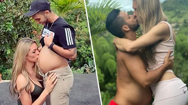Trans model 8 aylık hamile kocasıyla fotoğraflarını paylaştı