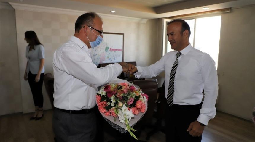 Başkan &Ccedil;etin Akın&rsquo;dan Harun Tutak&rsquo;a ziyaret