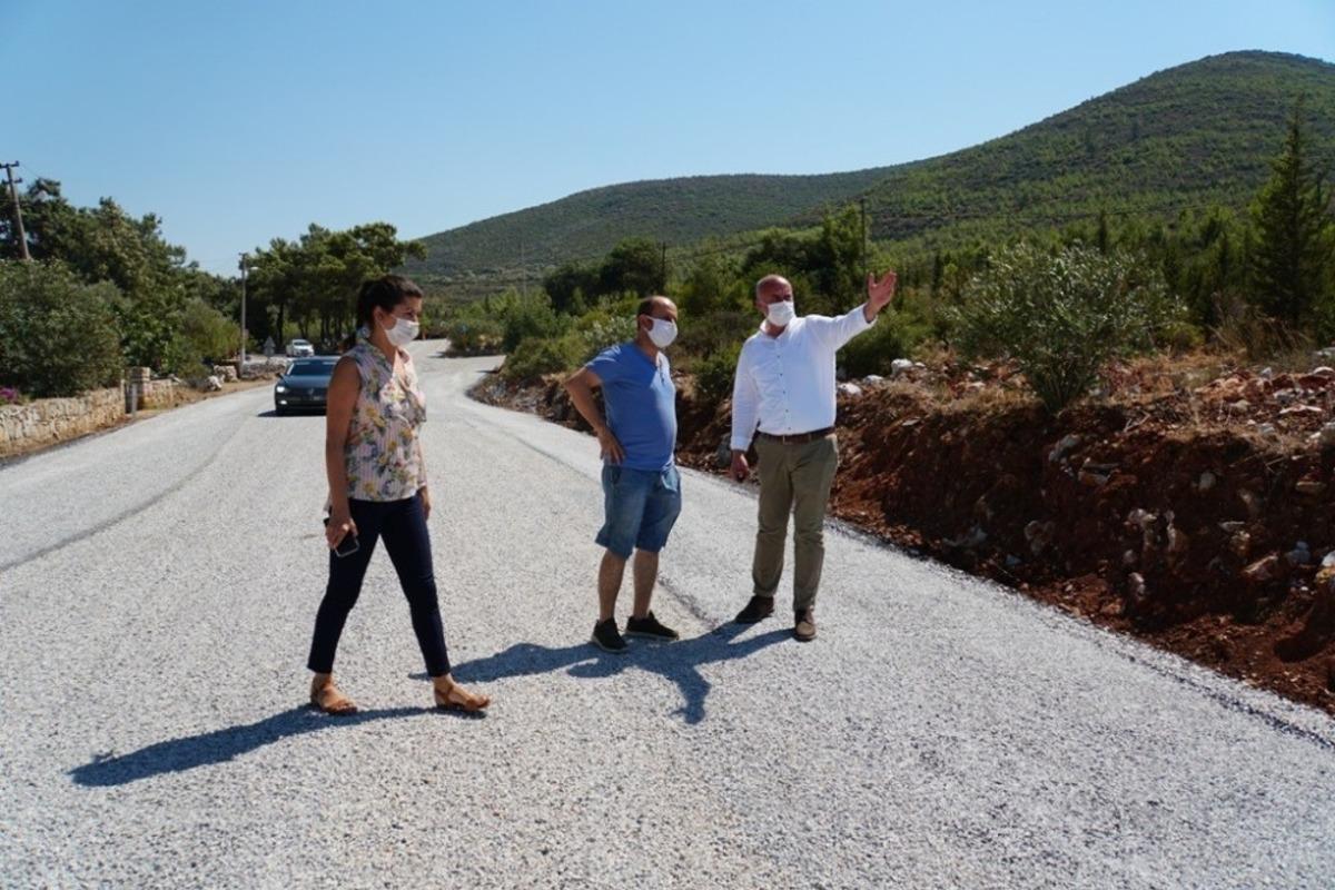 Bodrum&rsquo;da Torba-Kızılağa&ccedil; yolu tamamlandı