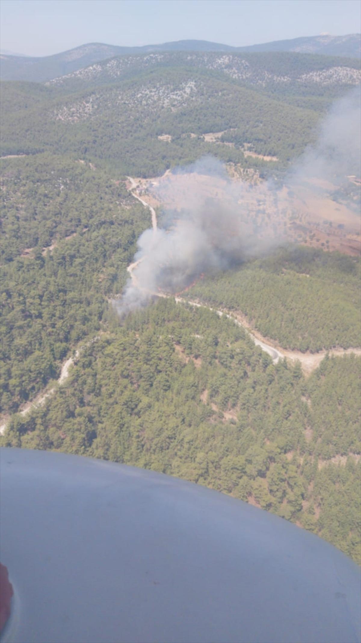 G&Uuml;NCELLEME - Muğla'da &ccedil;ıkan orman yangını s&ouml;nd&uuml;r&uuml;ld&uuml;