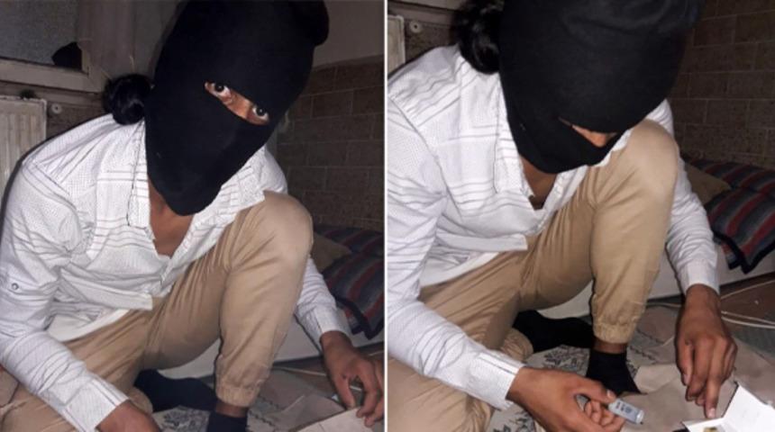 DEAŞ şüphelisinin bomba hazırlarken fotoğrafları ortaya çıktı!