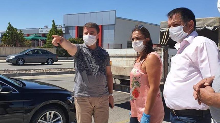 Başkan Din&ccedil;er &ccedil;alışmaları yerinde inceledi