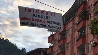 Trabzon'da bir mahalle şarbon vakası nedeniyle karantinaya alındı