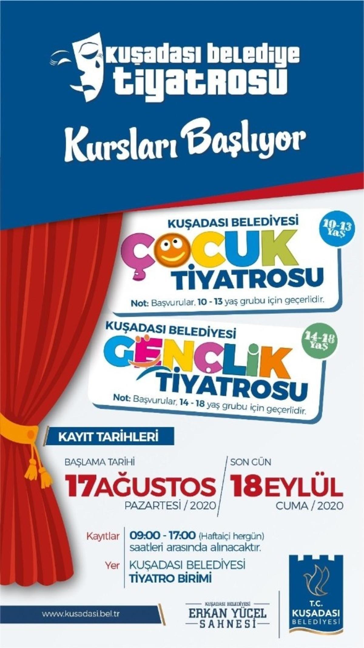 Kuşadası Belediye tiyatrosu yeni oyuncularını arıyor