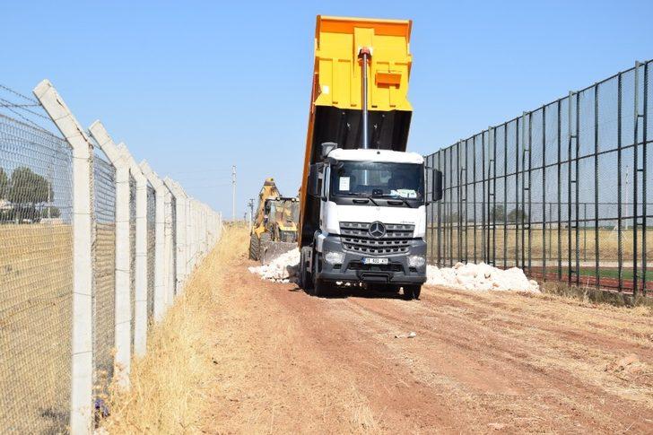 Viranşehir’de misafir tribünü için yol çalışması G2