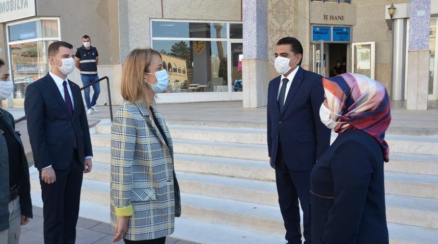 Vali Becel, G&uuml;lşehir Belediye Başkanı &Ccedil;ift&ccedil;i&rsquo;yi ziyaret etti