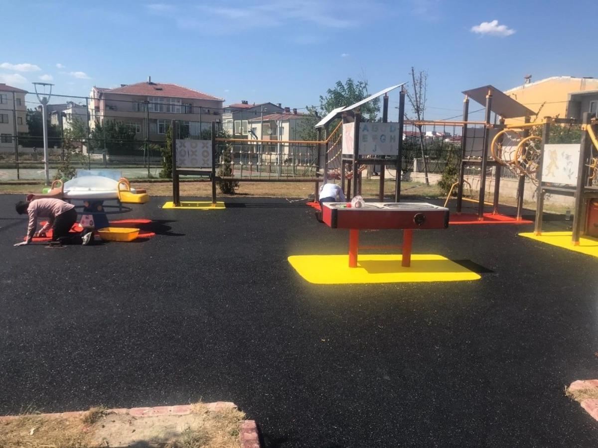 Ergene Masal Park&rsquo;ın zemini yenilendi