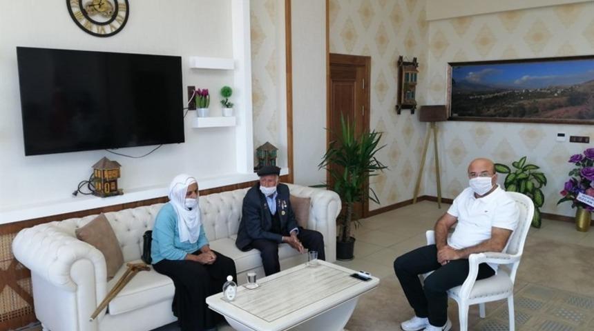 Kore Gazisinden Kaymakam Akbulak&rsquo;a  ziyaret