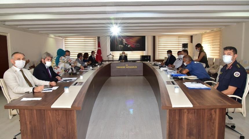 Yunusemre&rsquo;deki Covid-19 &ccedil;alışmaları değerlendirildi