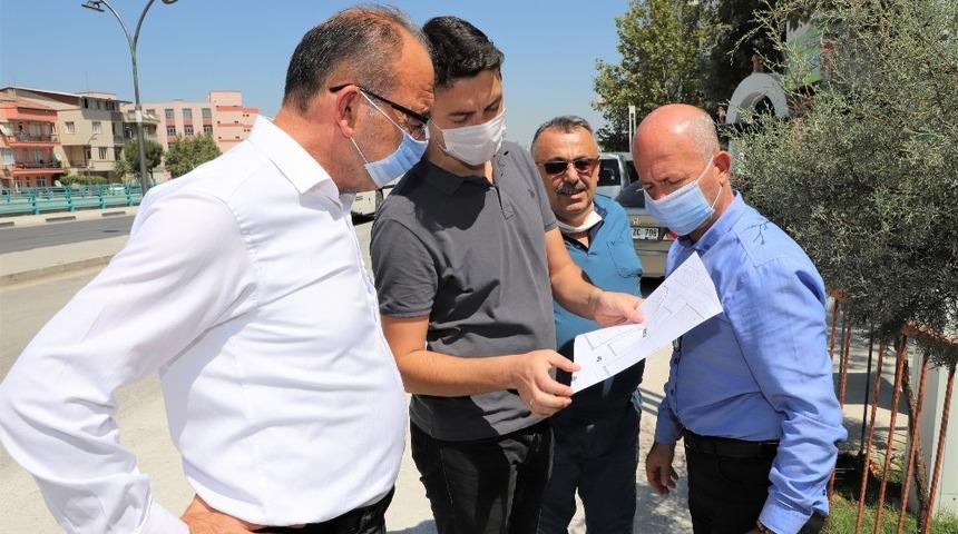 Başkan &Ccedil;elik&rsquo;den Mimar Sinan Parkında inceleme