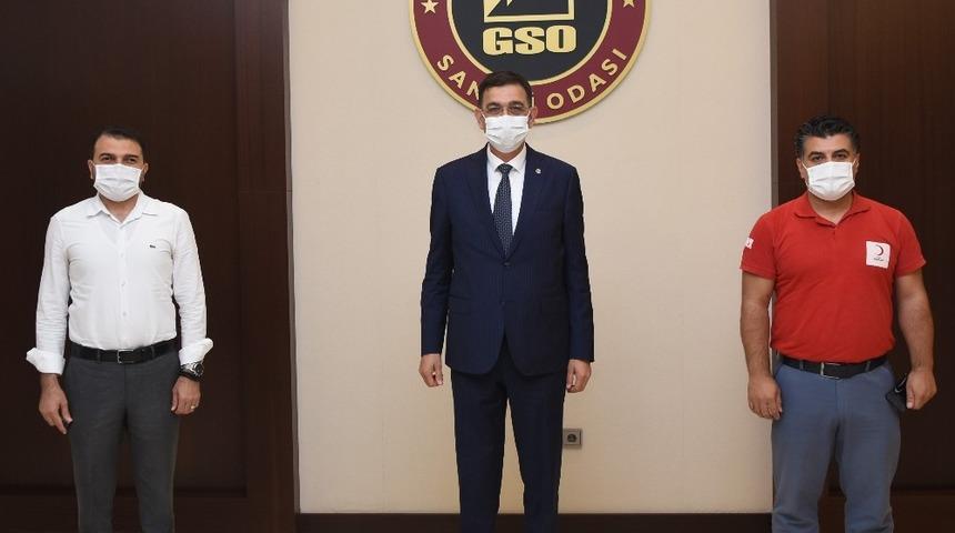 Kan ve plazma bağışı kampanyasına GSO &ouml;nc&uuml;l&uuml;ğ&uuml;nde iş d&uuml;nyasından tam destek