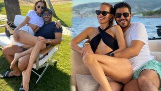 Ebru Şallı eşini öpücüklere boğdu!