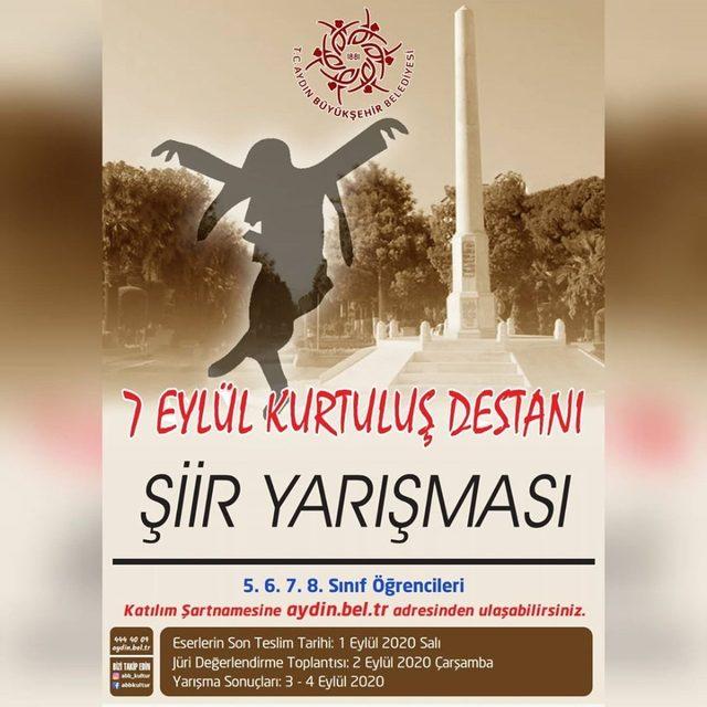 Büyükşehir’den “7 Eylül Kurtuluş Destanı” temalı şiir yarışması