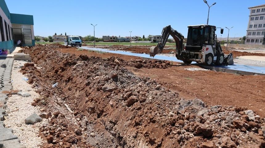 Haliliye&rsquo;de park &ccedil;alışmaları s&uuml;r&uuml;yor