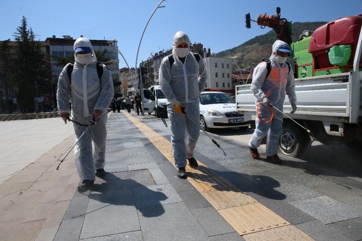 Tokat&rsquo;ta, temizlik ve dezenfeksiyon &ccedil;alışması