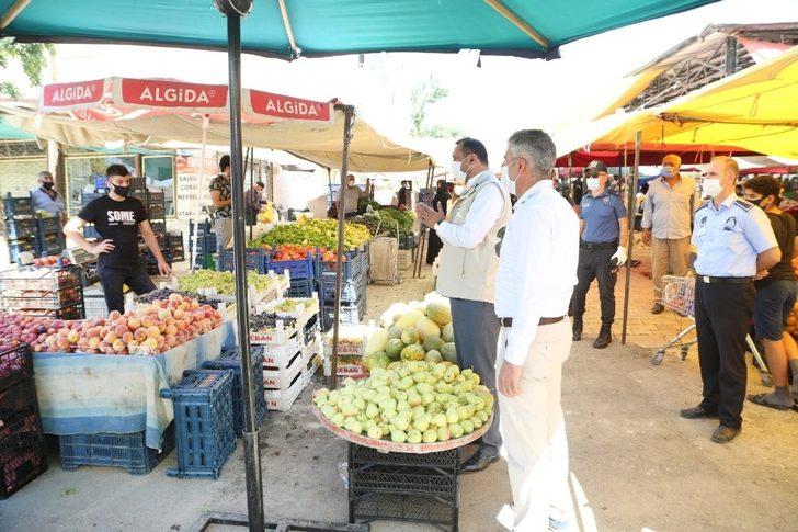 Elazığ’da pazar yerlerinde Covid-19  denetimi G3