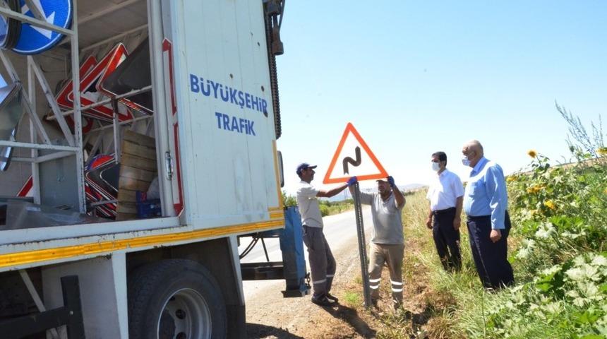 Doğanşehir&rsquo;de dikey işaretleme