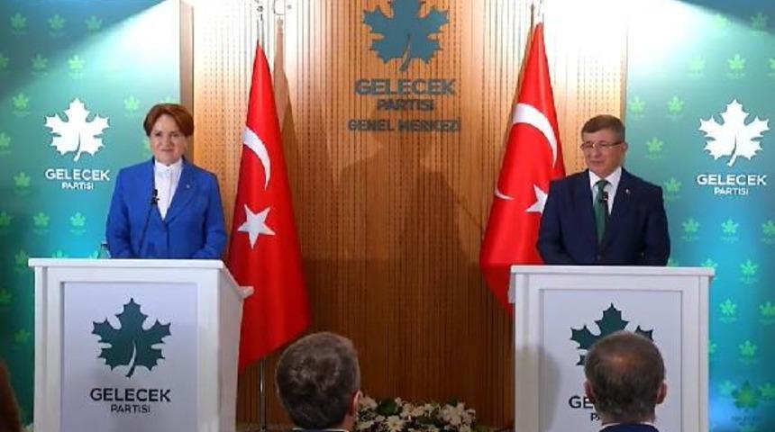 Akşener'den Davutoğlu'na 'hayırlı olsun' ziyareti! Dikkat çeken 'iş birliği' sözleri