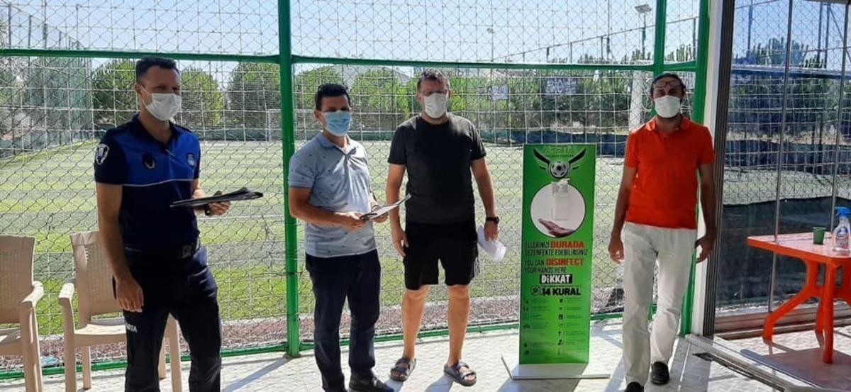 Didim&rsquo;de halı sahalar denetlendi