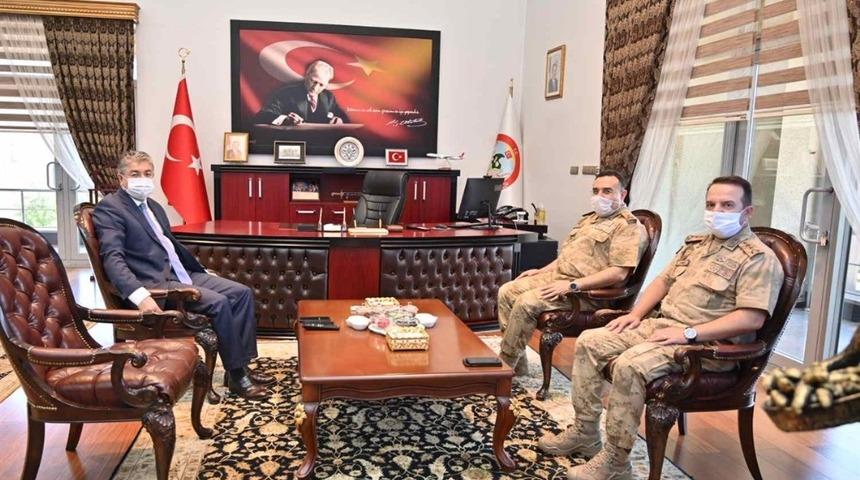 Tuğgeneral İbrahim Koyuer&rsquo;den Vali Yılmaz&rsquo;a ziyaret