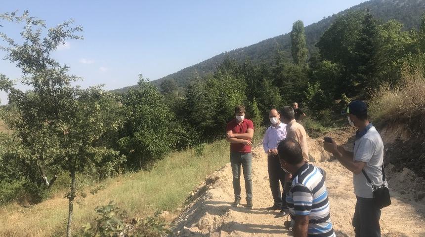 Ormang&uuml;zle k&ouml;y&uuml;ne ilave kanalizasyon hattı d&ouml;şendi