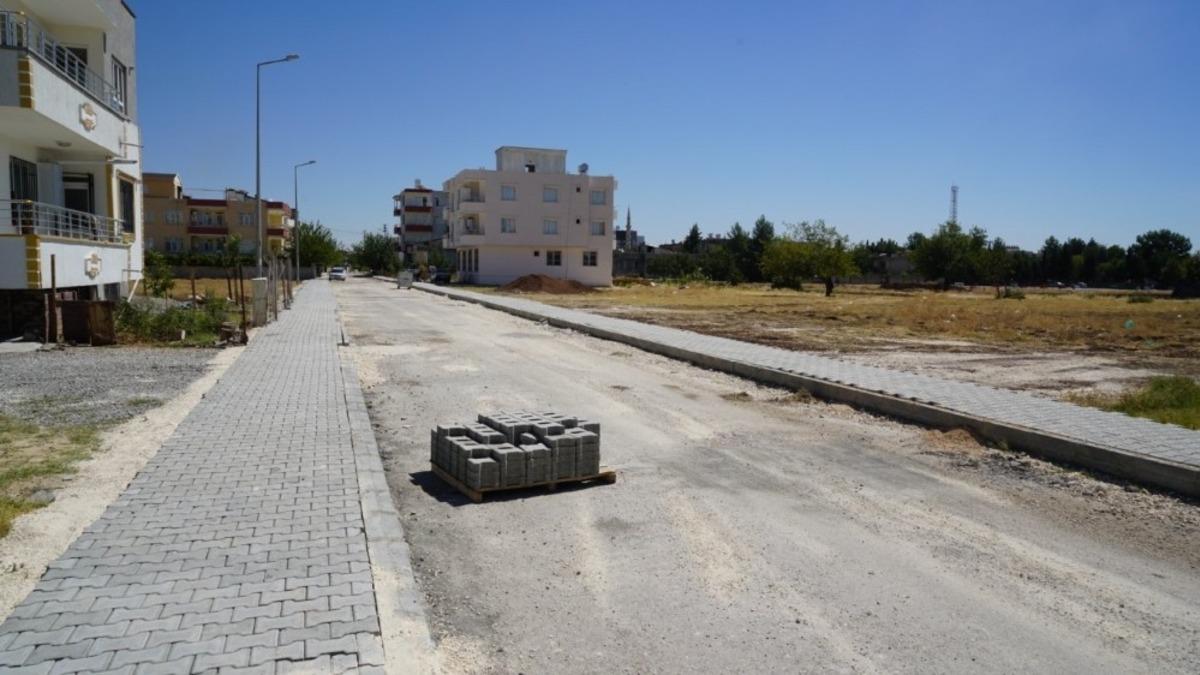 Siteler mahallesinde kaldırım &ccedil;alışması
