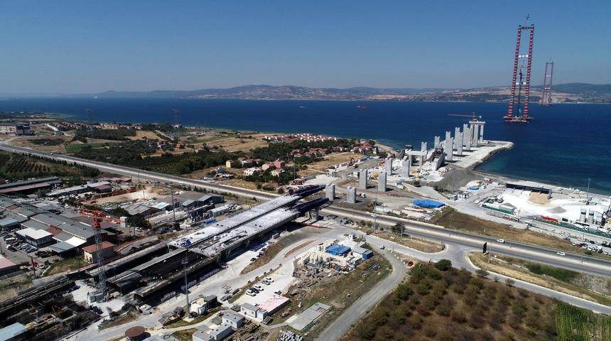 1915 Çanakkale Köprüsü'nda çalışmalar devam ediyor! 6 dakikada geçilecek