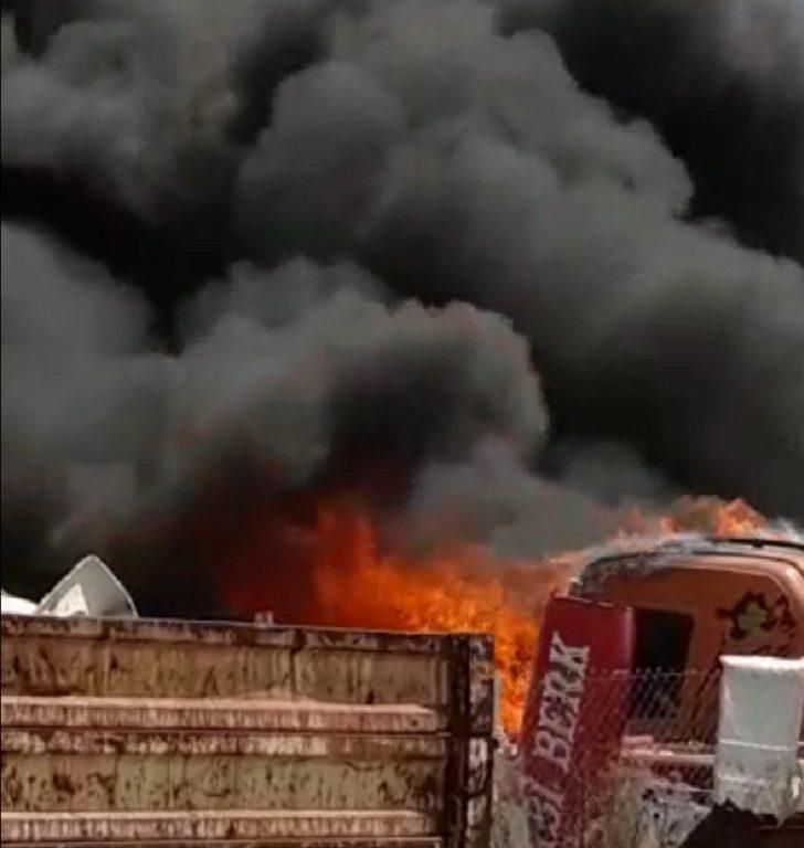 Hurdalıkta çıkan yangın korkuttu G2