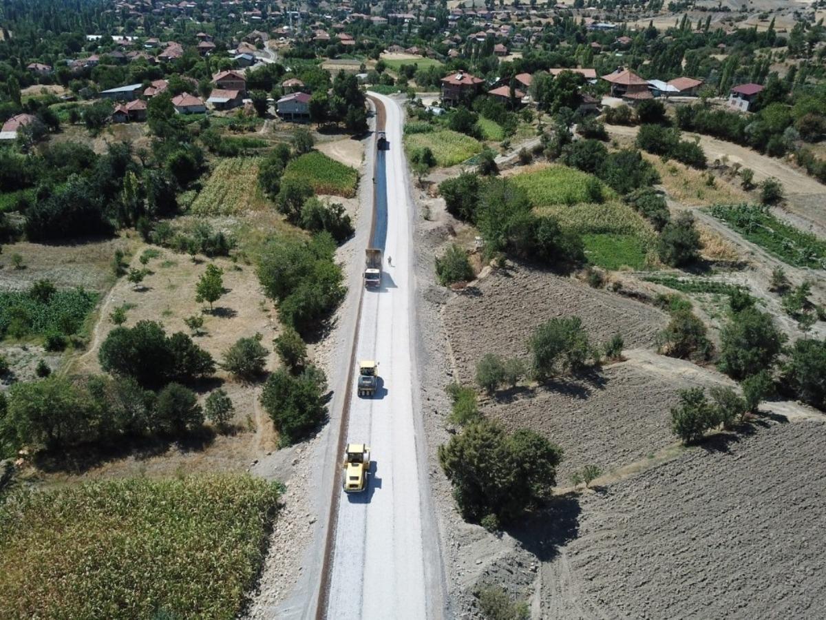 G&uuml;zelyurt bağlantı yolu tamamlandı