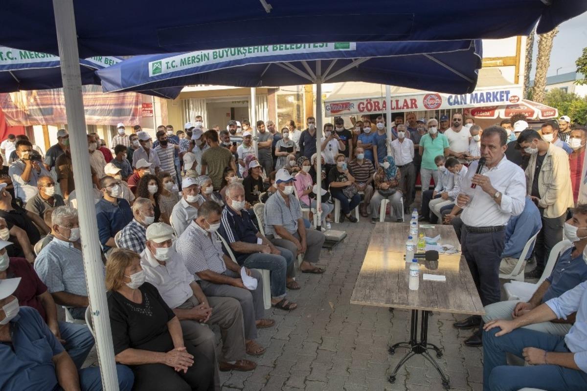 Se&ccedil;er, Tarsus&rsquo;da vatandaşlarla buluştu