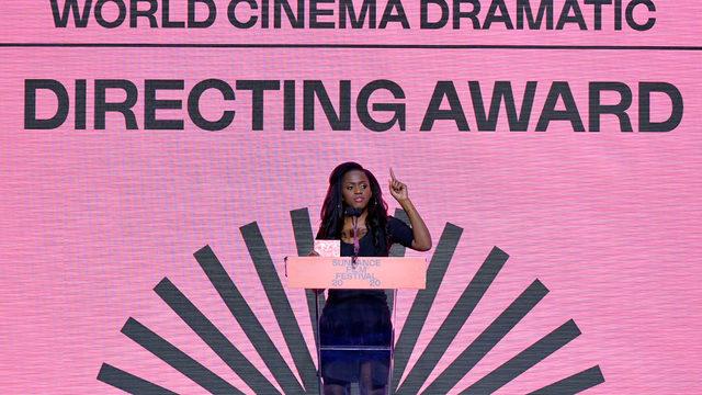 Filmin yönetmeni Maimouna Doucouré Sundance Film Festivali'ndeki ödül konuşmasında