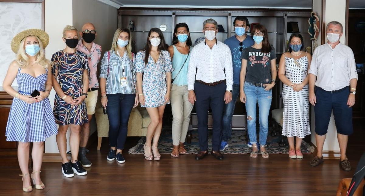 Marmaris Belediye Başkanı Oktay, Romanyalı gazetecileri ağırladı