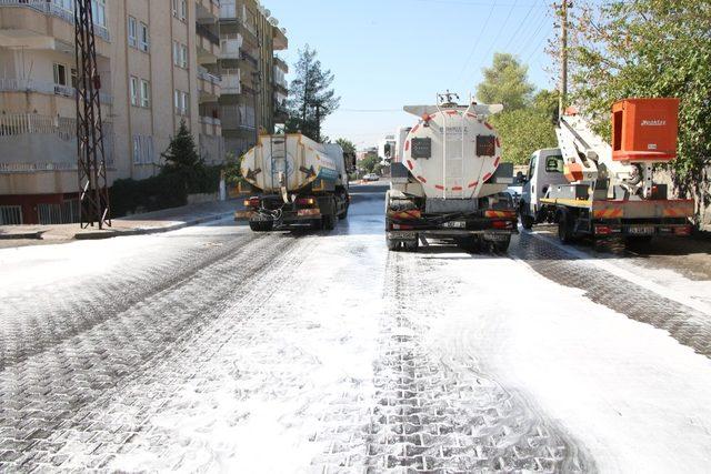 Haliliye’de dezenfekte çalışmaları sürüyor