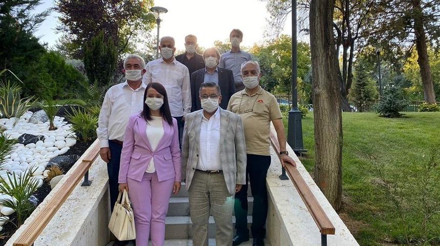 Belediye başkanlarından Milletvekili Yağcı&rsquo;ya ge&ccedil;miş olsun ziyareti